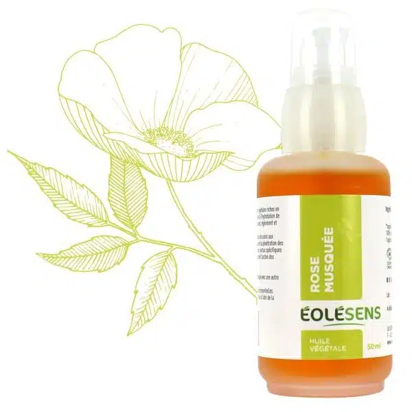 Huile végétale de rose musquée - 50 ml - Eolesens - Visage