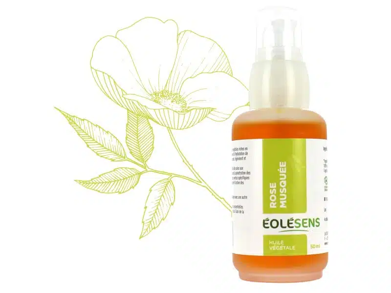 Huile végétale de rose musquée - 50 ml - Eolesens - Visage