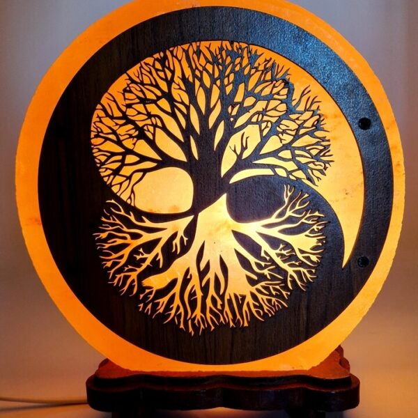 Lampe de sel Arbre de vie Yin-yang - Esoterra