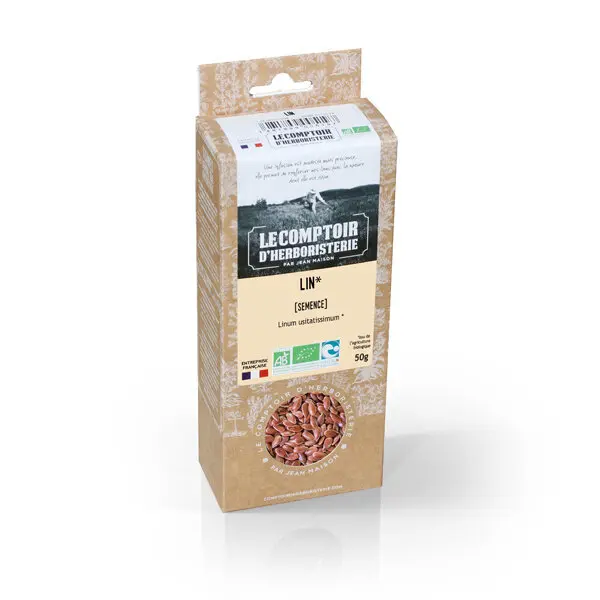 Lin semences - 50g - Le comptoir d'herboristerie