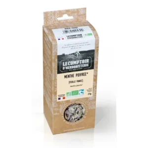 Menthe poivrée bio - vrac - 25 g - Le comptoir d'herboristerie - Digestion