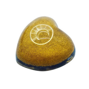 Orgonite Coeur Onyx Pierre de lune - Omsae - Objets bien-être