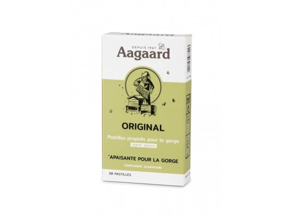 Pastilles pour la gorge originale sans sucre - 30 pastilles - Aagaard