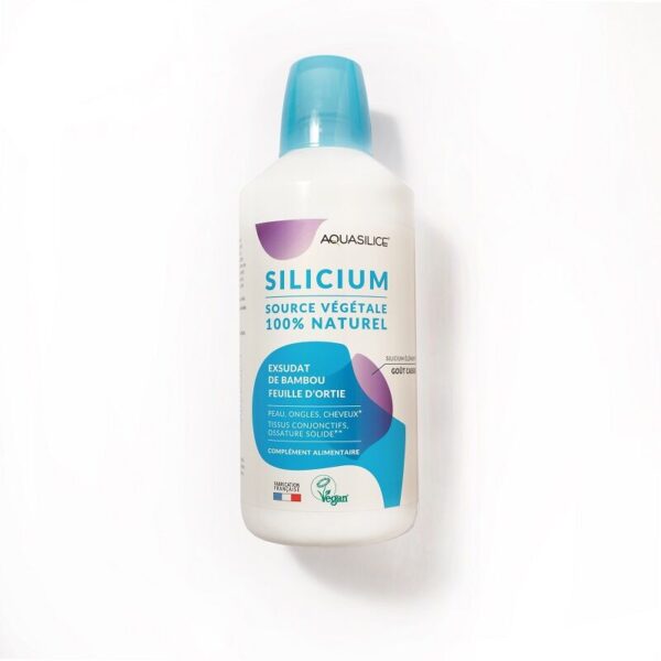 Silicium bambou ortie Aquisilice - 1 litre avec bouchon doseur - Qualidiet - Equilibre-acido-basique