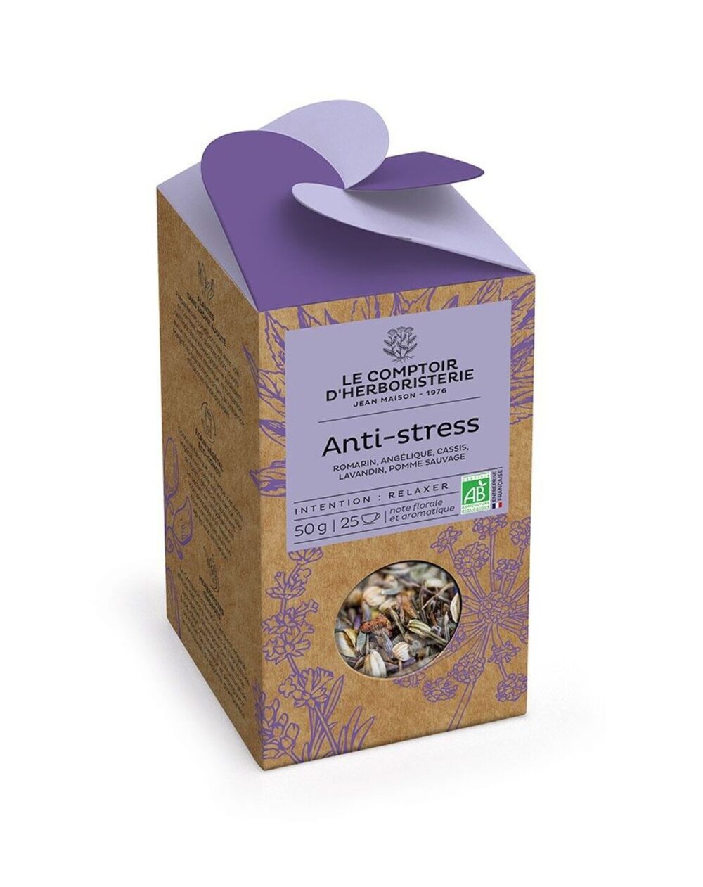 Tisane Anti-stress - vrac 50g - Le Comptoir d'Herboristerie - Les tisanes