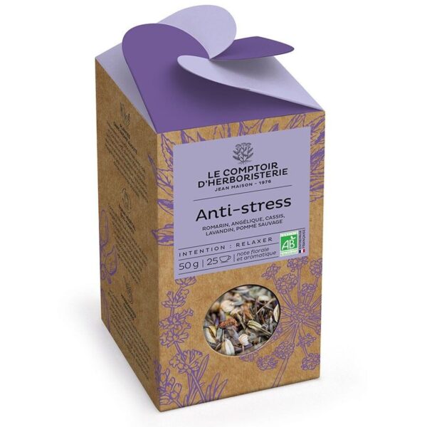 Tisane Anti-stress - vrac 50g - Le Comptoir d'Herboristerie - Les tisanes
