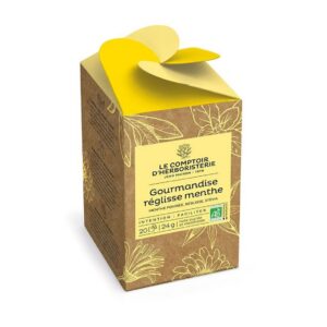 Tisane gourmandise - 20 infusettes - Le comptoir d'herboristerie - Digestion - Estomac - Les tisanes