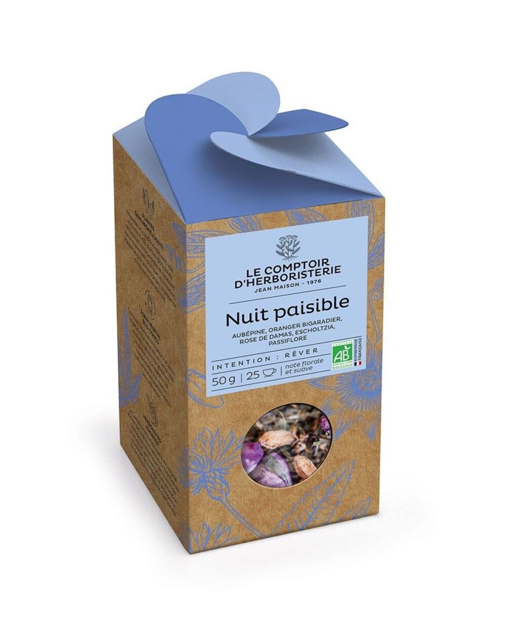 Tisane nuit paisible - vrac 50g - Le comptoir d'herboristerie - Les tisanes