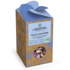 Tisane nuit paisible - vrac 50g - Le comptoir d'herboristerie - Les tisanes