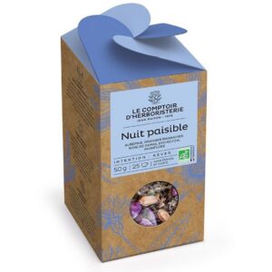 Tisane nuit paisible - vrac 50g - Le comptoir d'herboristerie - Les tisanes