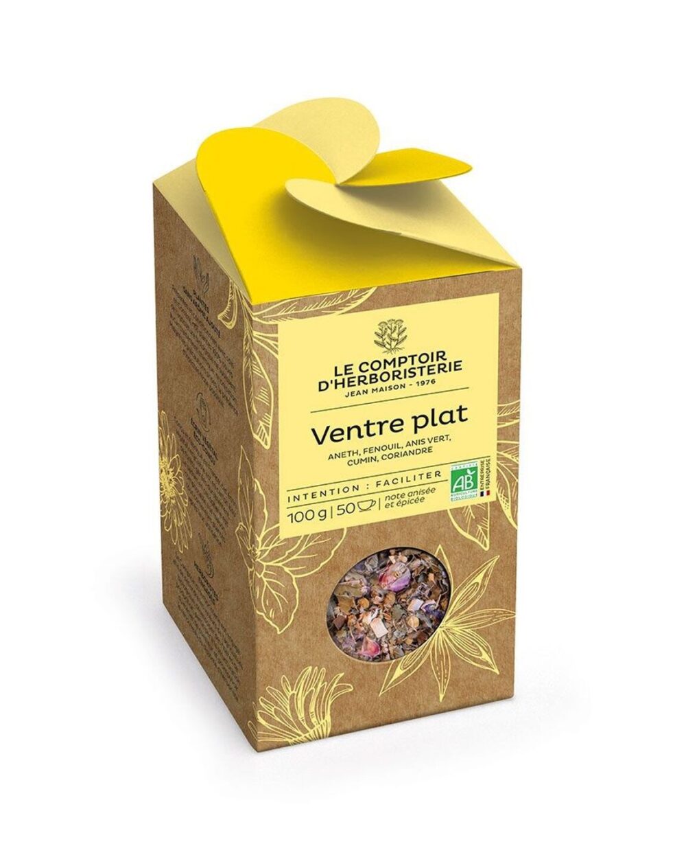 Tisane Ventre plat - Vrac 100g - Le comptoir d'herboristerie - Les tisanes
