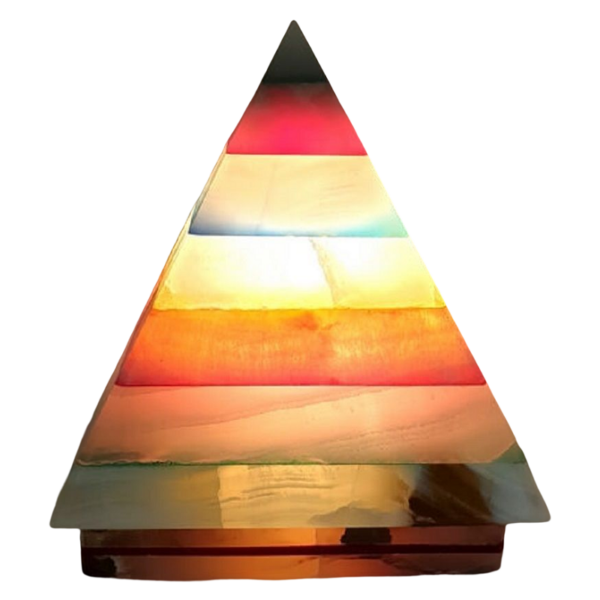 Lampe en onyx pyramide - Esoterra