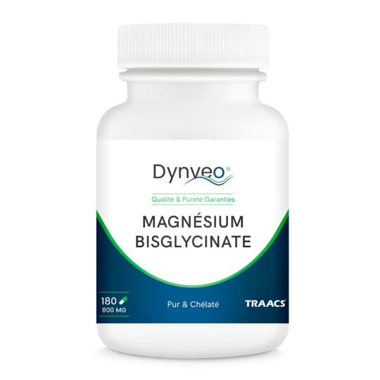 Magnésium bisglycinate - 180 gélules - Dynveo
