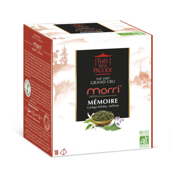 Thé Moori® Mémoire - 18 infusettes - Thés de la pagode - Mémoire