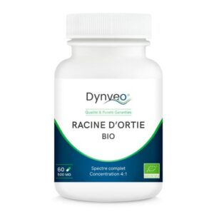 Ortie racine bio - 60 gélules - Dynveo - Energie-fatigue - Hormones masculines
