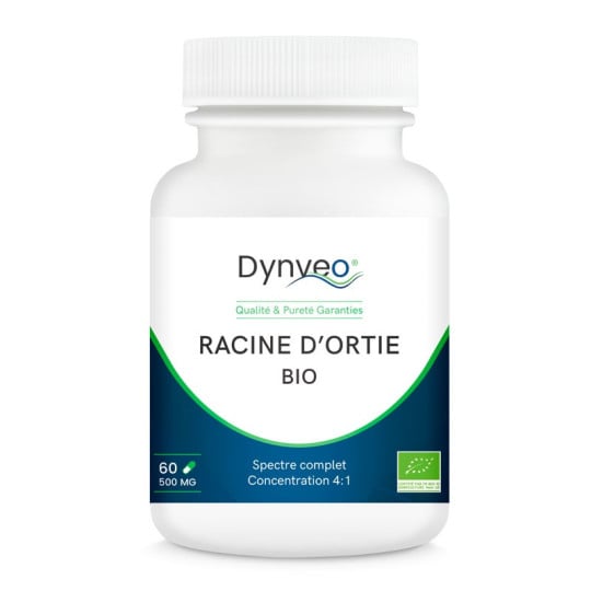 Ortie racine bio - 60 gélules - Dynveo - Energie-fatigue - Hormones masculines