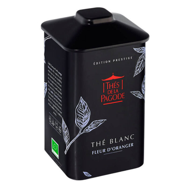 Thé blanc fleur d'oranger bio - 100g - boîte en fer - Thé de la pagode