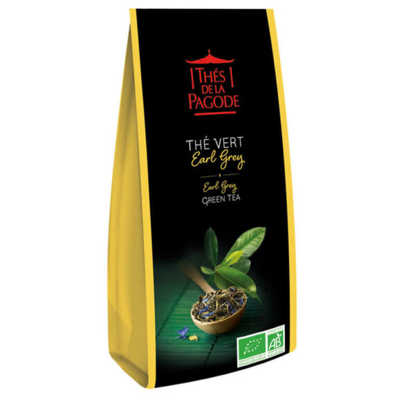 Thé vert Earl Grey - 100g - thés de la pagode