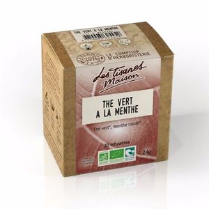 Infusion thé vert à la menthe - 20 infusettes - Le comptoir d'herboristerie