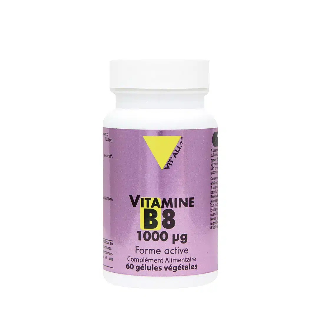 Vitamine B8 - 60 gélules - Vitall+ - Les vitamines
