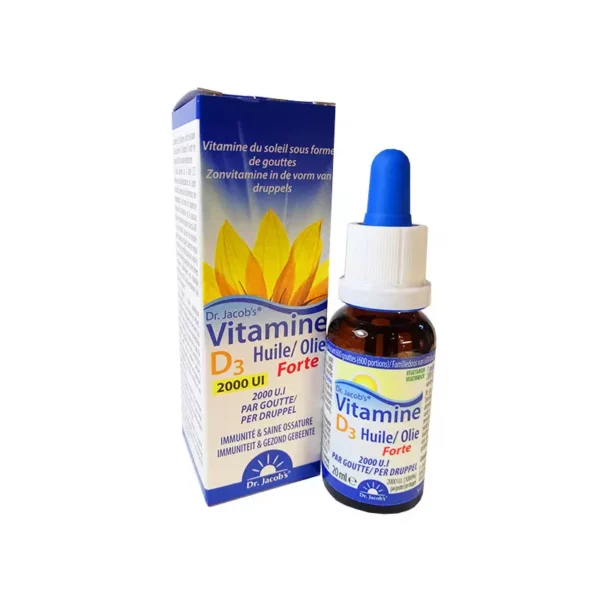 Vitamine D3 - 2000 UI - 20 ml - Dr Jacobs