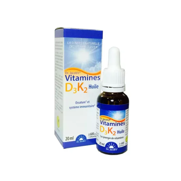 Vitamine D3 K2 - 800UI - 20 ml - Dr Jacobs