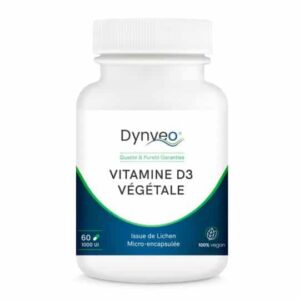 Vitamine D3 végétale - 60 gélules - Dynveo - articulations - Energie-fatigue - Les vitamines