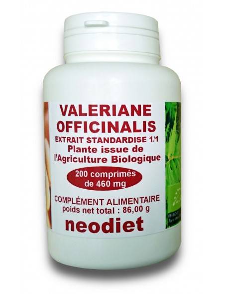 Valériane - 200 comprimés - Neodiet - Sommeil