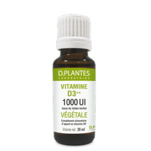 Vitamine D3 végétale 1000 UI - 20 ml - D.plantes - articulations - Les vitamines