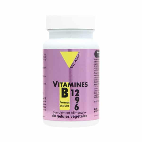 Vitamines B12-B9-B6 - 60 gélules - Vitall+