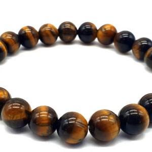 Bracelet œil de tigre - 8mm - Pro'herbes - Pierres et bijoux