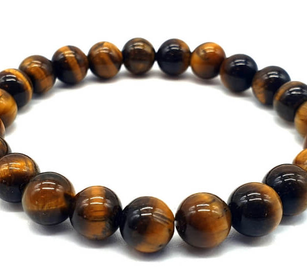 Bracelet œil de tigre - 8mm - Pro'herbes - Pierres et bijoux
