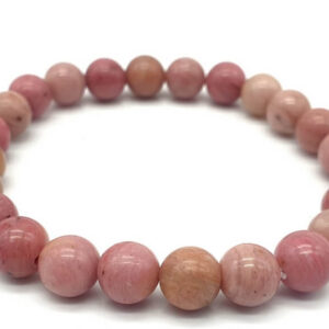 Bracelet Rhodonite - 8 mm - Pro'herbes - Pierres et bijoux