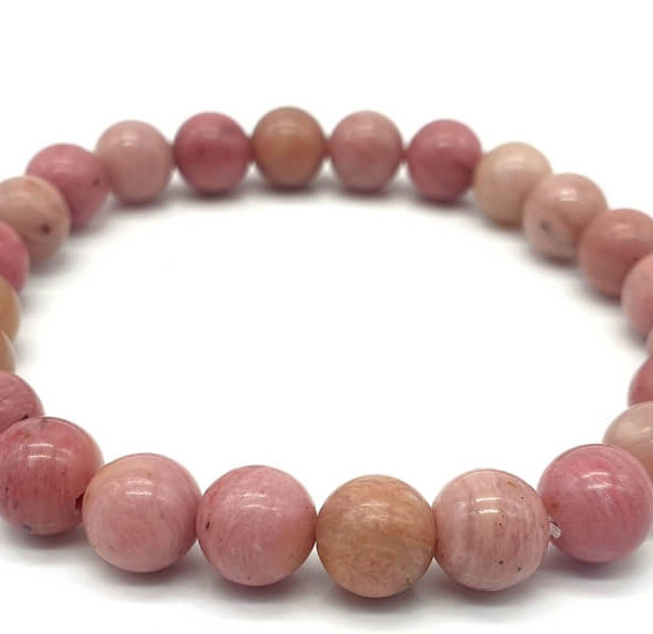 Bracelet Rhodonite - 8 mm - Pro'herbes - Pierres et bijoux