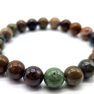 Bracelet Serpentine - 8 mm - Pro'herbes - Pierres et bijoux