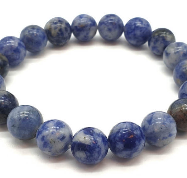 Bracelet sodalite - 8 mm - Pro'Herbes - Pierres et bijoux