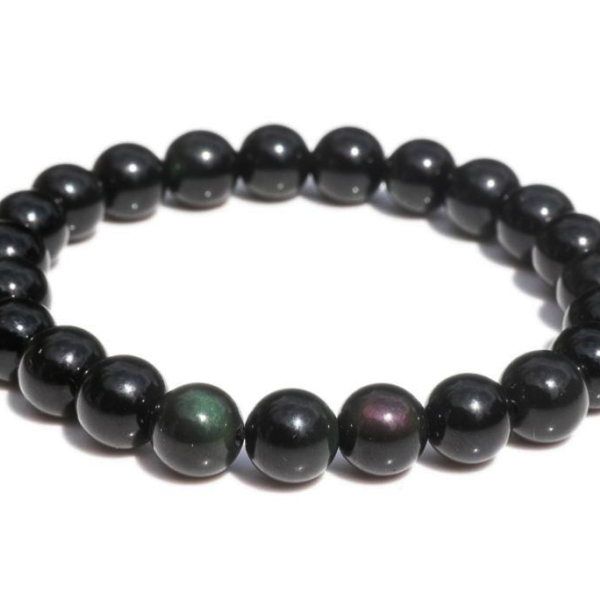 Bracelet Obsidienne œil céleste - 8mm - Pro'Herbes