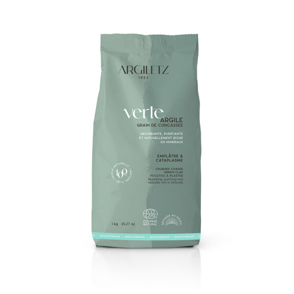 Argile verte concassée - 1 kg - Argiletz