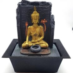 Fontaine à eau Bouddha thaï doré - Résine - Esoterix - Objets bien-être
