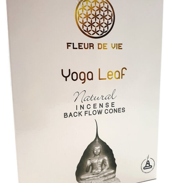 Encens backflow yoga leaf - cônes - Esoterix