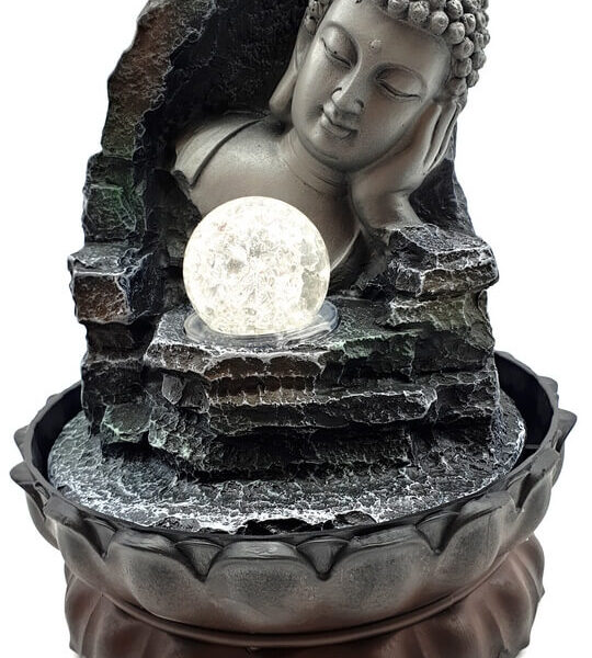 Fontaine à eau Bouddha couché - Résine - Esoterix - Objets bien-être