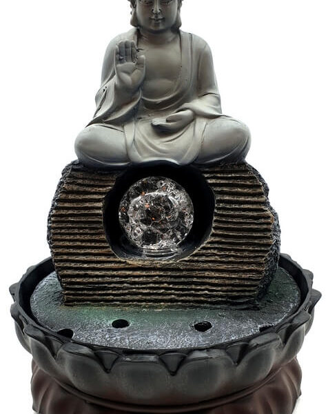 Fontaine à eau Bouddha assis - Résine - Esoterix - Objets bien-être