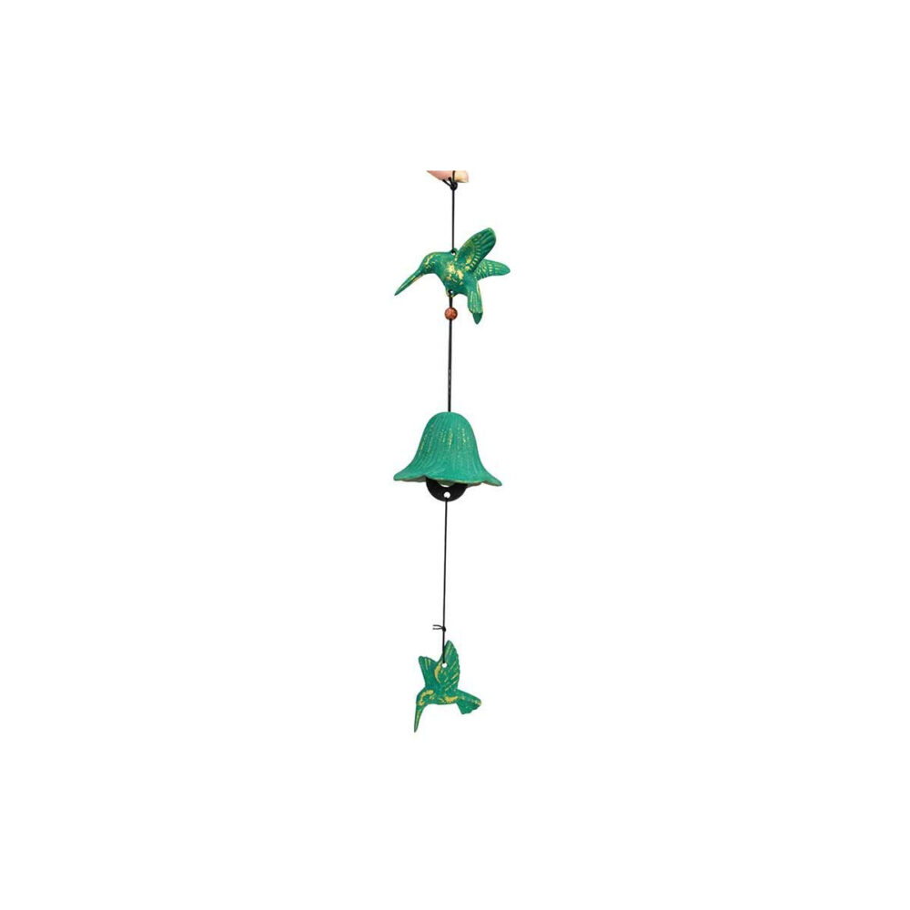 Jouet du vent en fonte Colibri vert - Aromandise - Objets bien-être