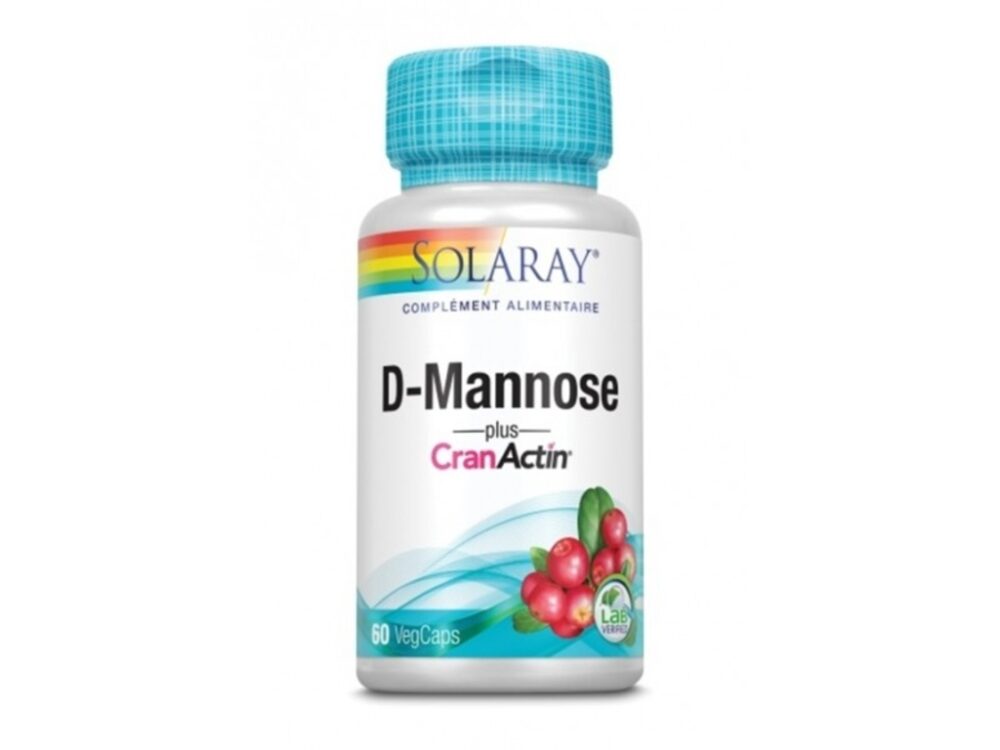 D-Mannose - 60 capsules - Solaray - Les compléments alimentaires - Prostate - Vessie - Reins - Vessie