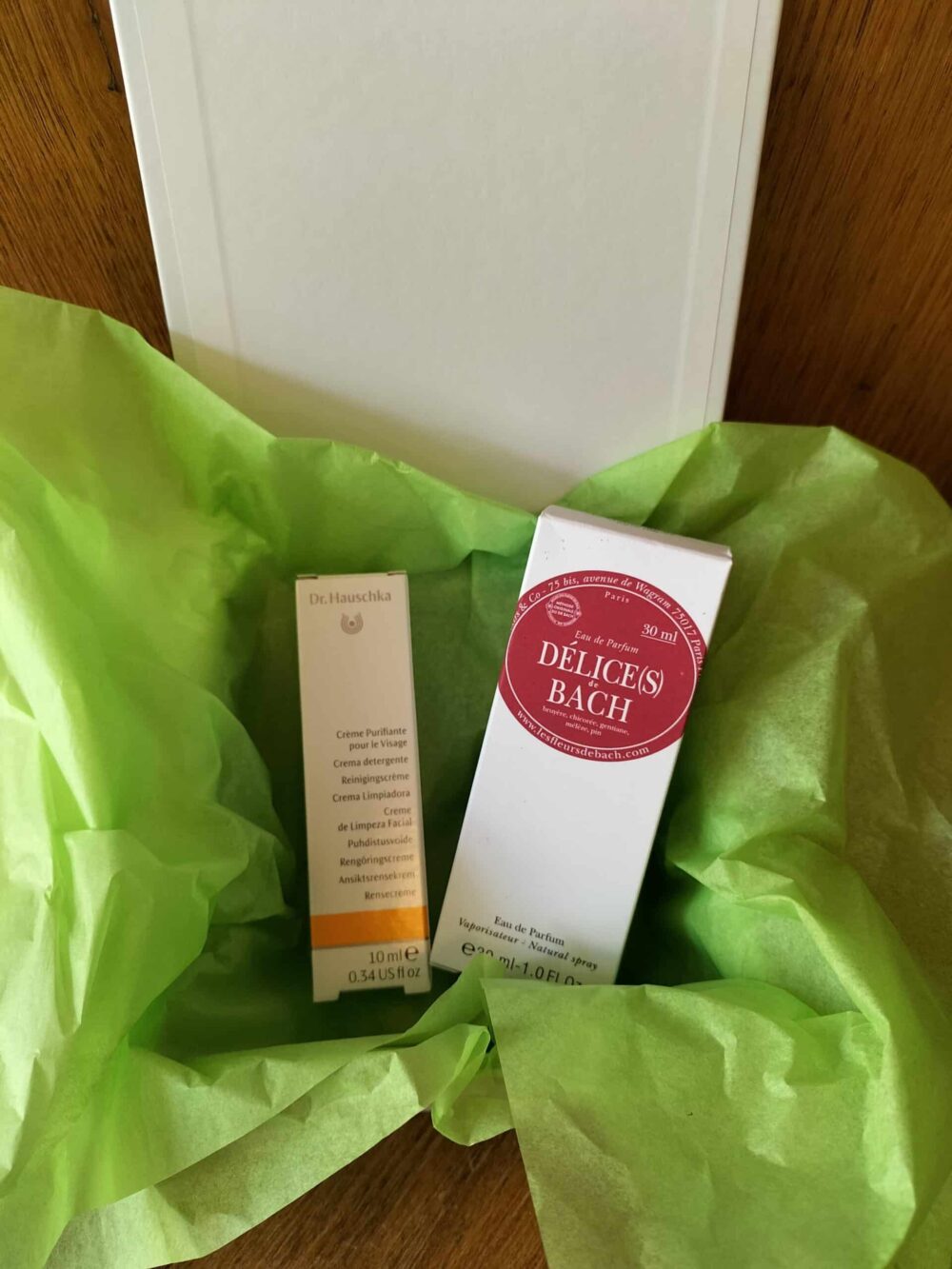Coffret Délices - Eau de parfum de Bach 30 ml + Crème purifiante Hauschka Mini