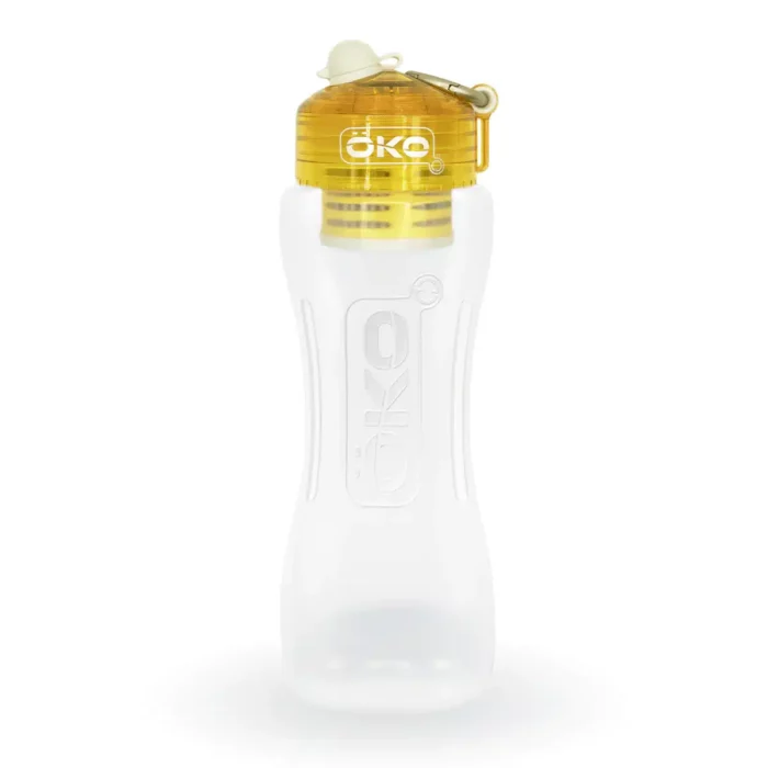 Gourde filtrante - 1 litre - jaune - Okö - Eau et fontaines
