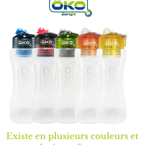 Gourde filtrante - 1 litre - gamme - Okö - Eau et fontaines