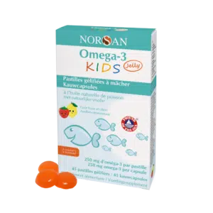 Oméga 3 kids jelly - 45 pastilles - Norsan