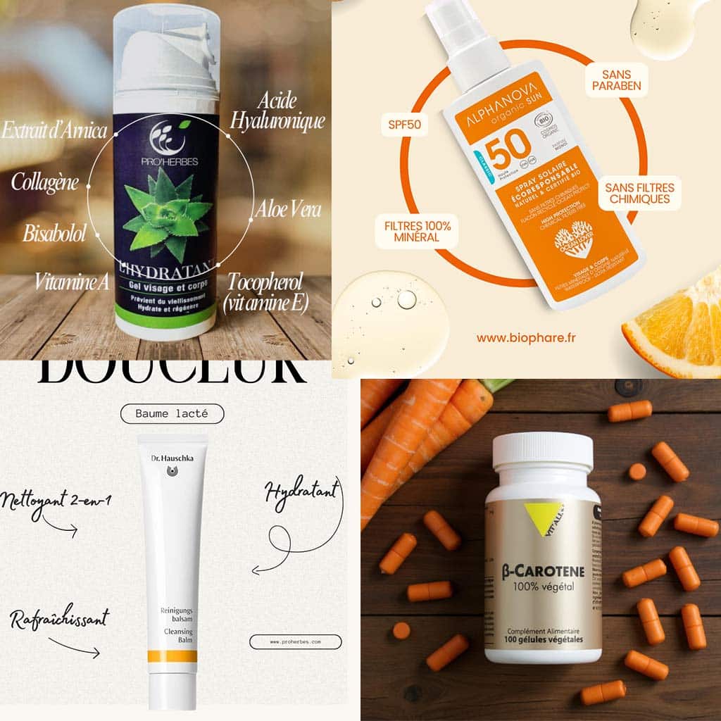 se protéger du soleil avec le bêta-carrotène naturelle