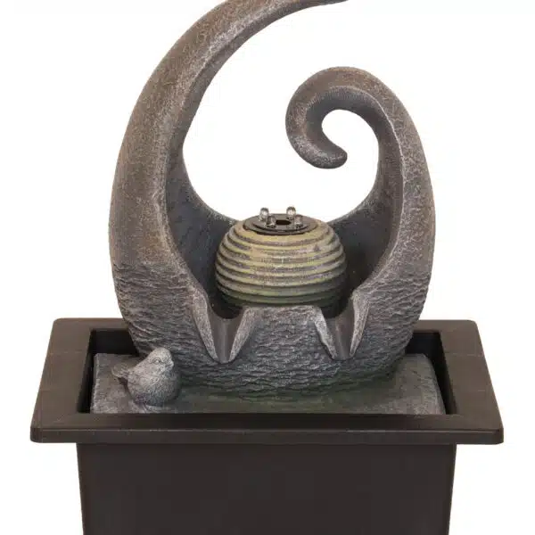 Fontaine résine spirale